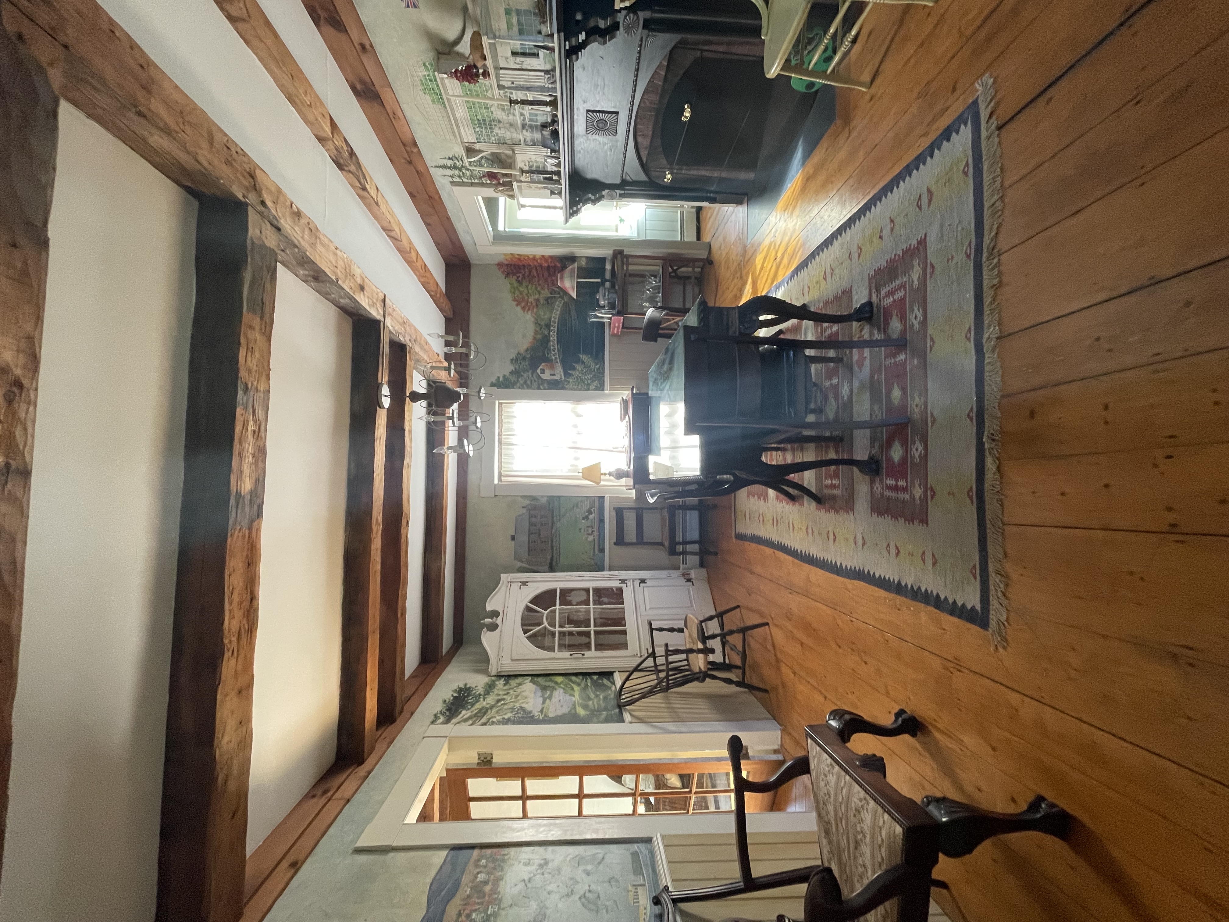 Dining room with hand-painted murals